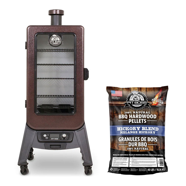 Pit Boss Copperhead 3 Series Wood Pellet Vertical Smoker 40 Lb